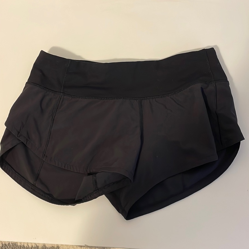 Black Lululemon Shorts Size 2, 2.5’
